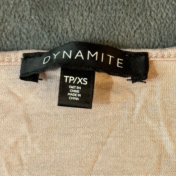 Dynamite Light Beige Short Sleeve Tee

#1186 - Picture 4 of 6